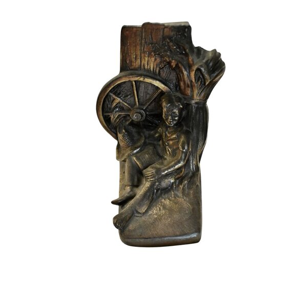 Mid Century Cast Metal Huckleberry Finn Bookends PMC 87 - Philadelphia Metal Co. - Picture 2 of 10